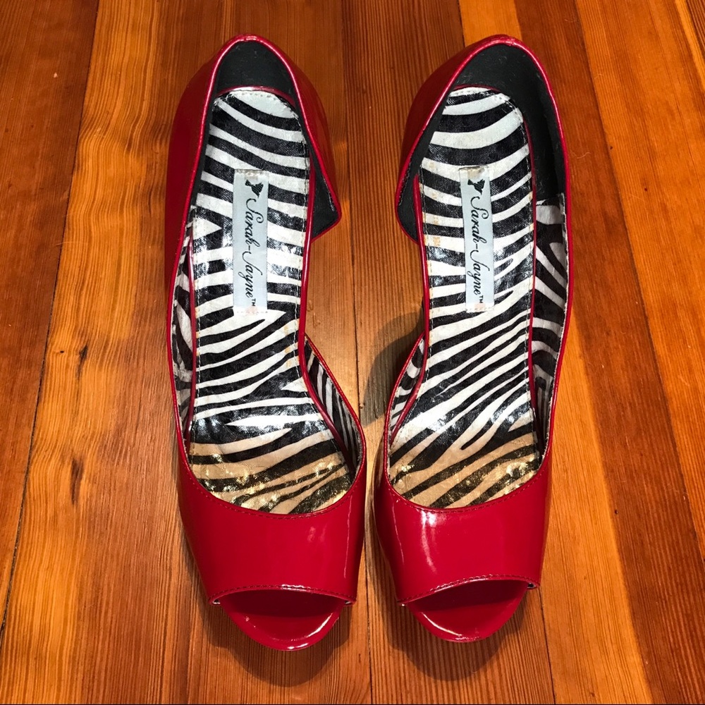 ✨Patent Red Leather Heels Sarah Jayne
